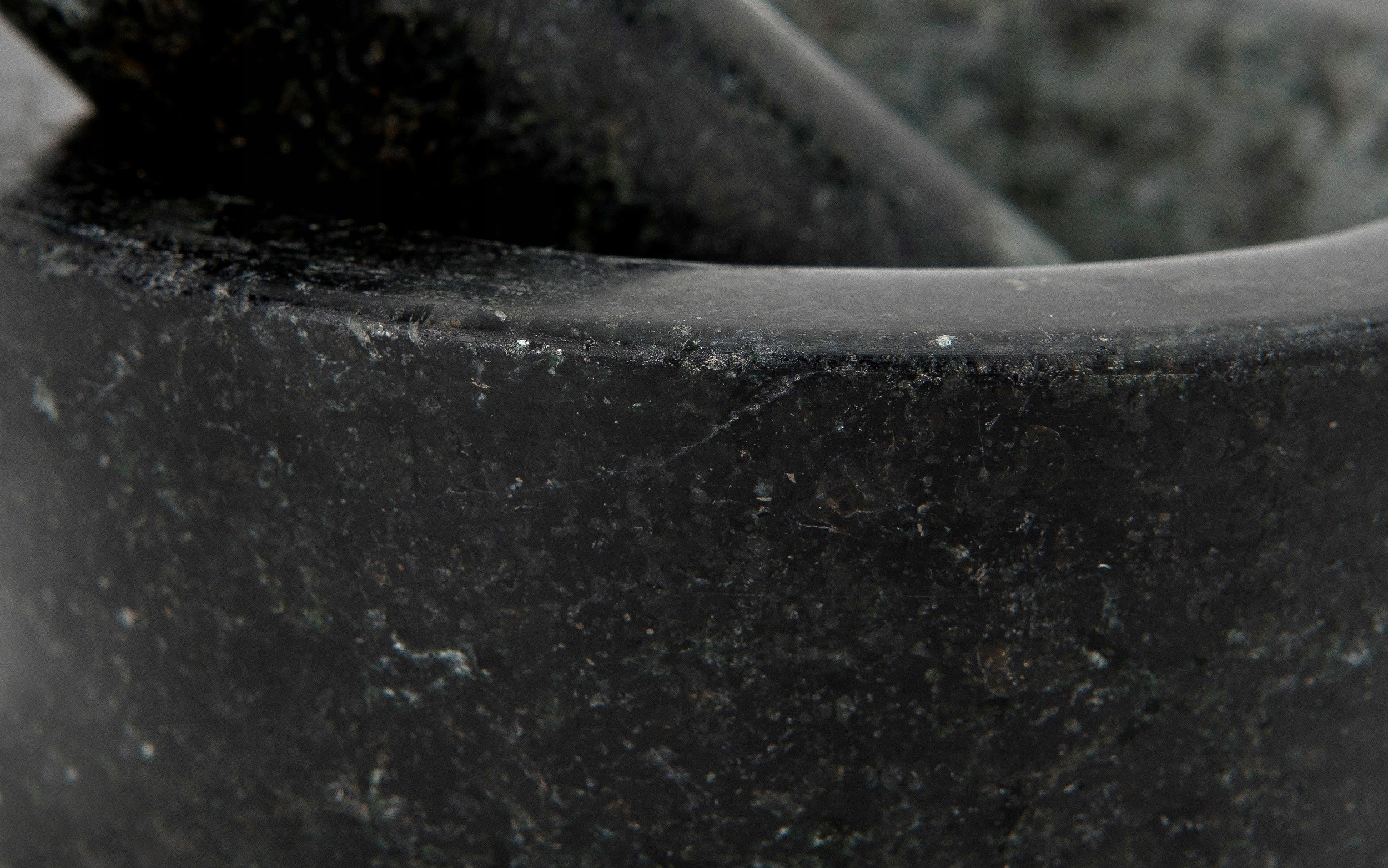 Bankettmörser und Stößel, schwarz