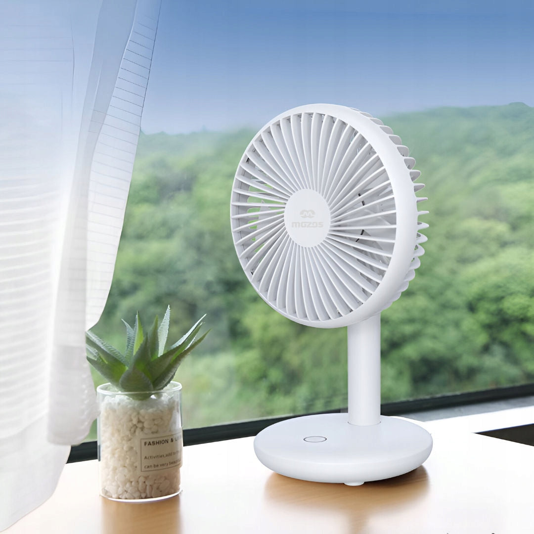 Mozos FS02 cordless fan with battery Functions tilt angle adjustment height adjustment timer