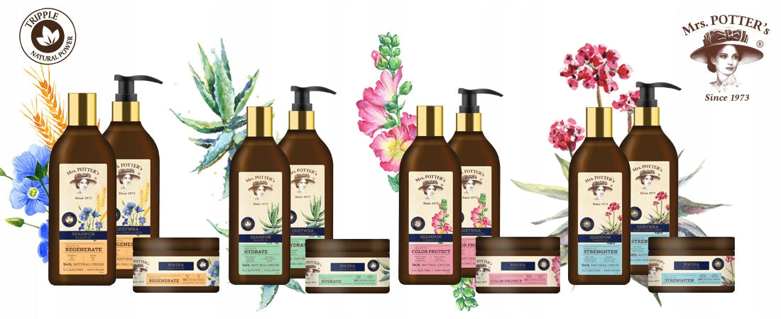 Haarmaske für dünnes Haar Forte Sweeden Mrs Potters Triple Root Strength, 230 ml