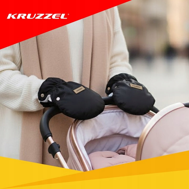 Muffins Sled Stroller Gloves 2 Pieces Warm Black Plush Manufacturer code 5904506817344