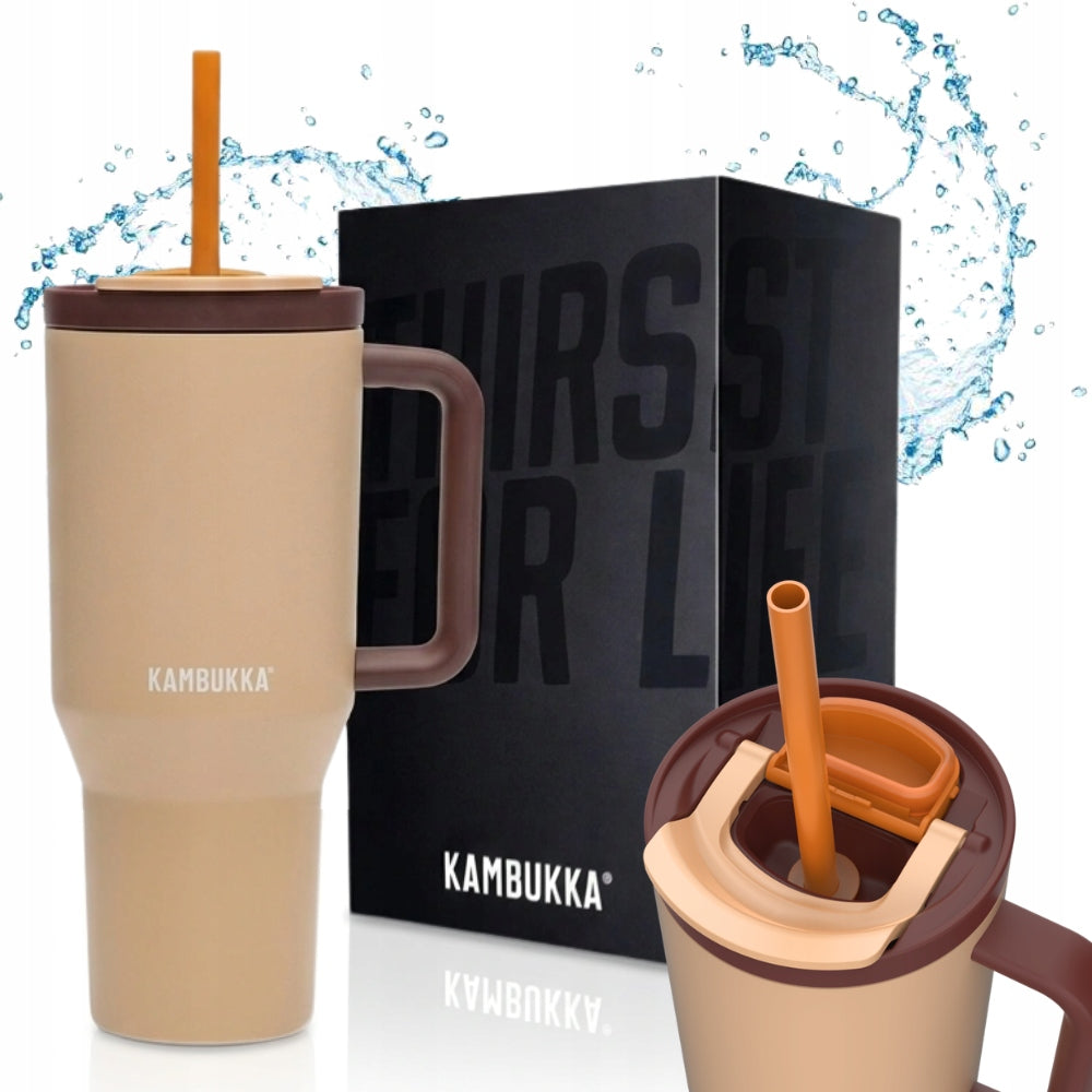 Mug with straw Kambukka 950ml Rio thermal mug, gift box