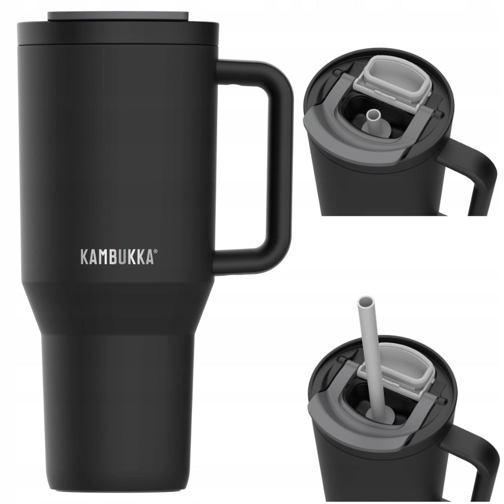 Mug with straw Kambukka thermal mug Rio 950ml Night Rider in a box Manufacturer code 11-08005