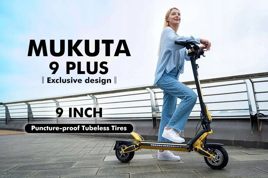 Mukuta 9 Plus black and gold electric scooter with removable battery 1600W Brand no brand