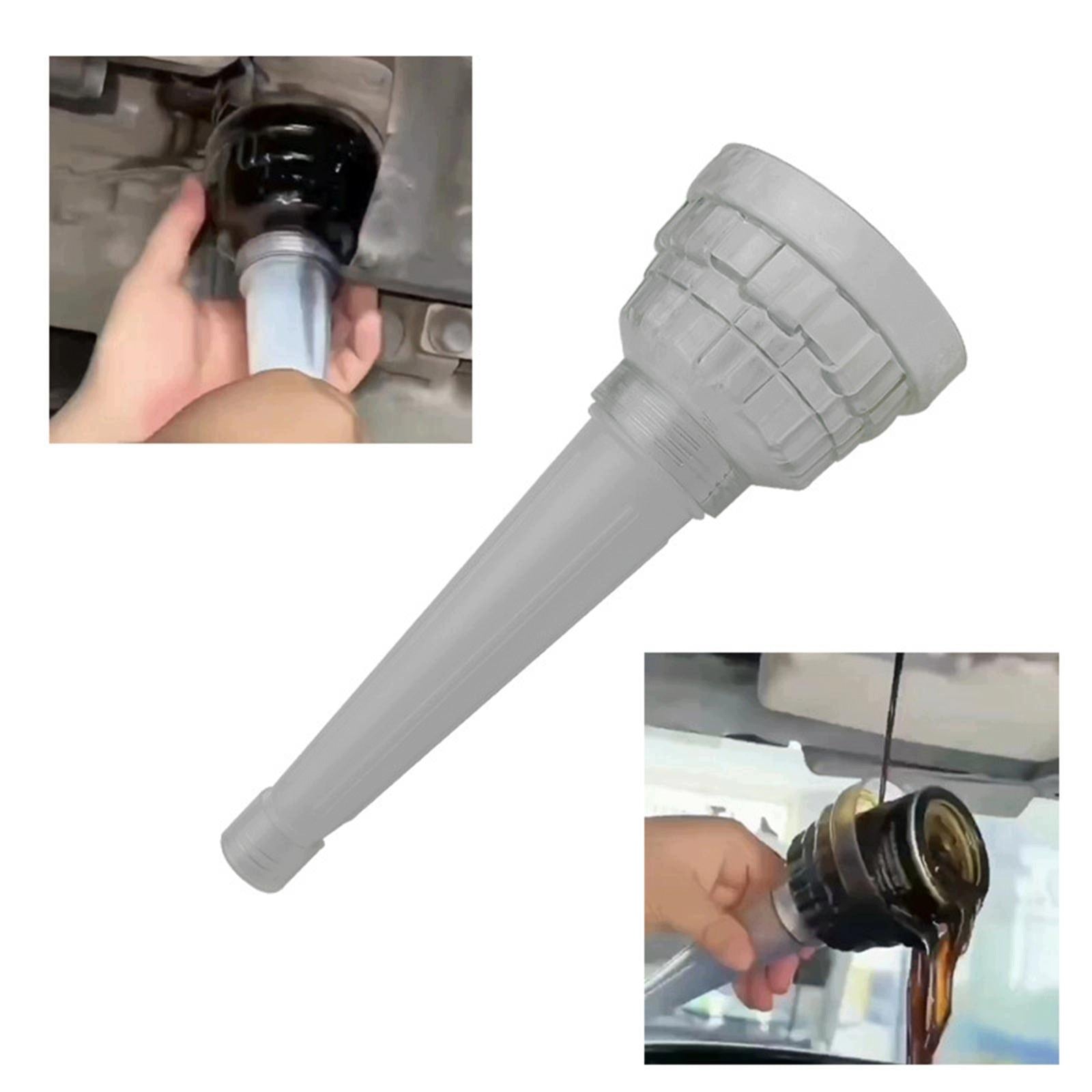 Multi Function Automotive Oil Funnel Filter Durable Spill Proof Fill
