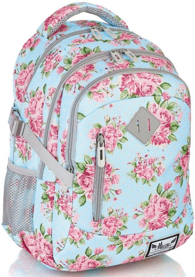 Multi-chamber school backpack Astra multicolor