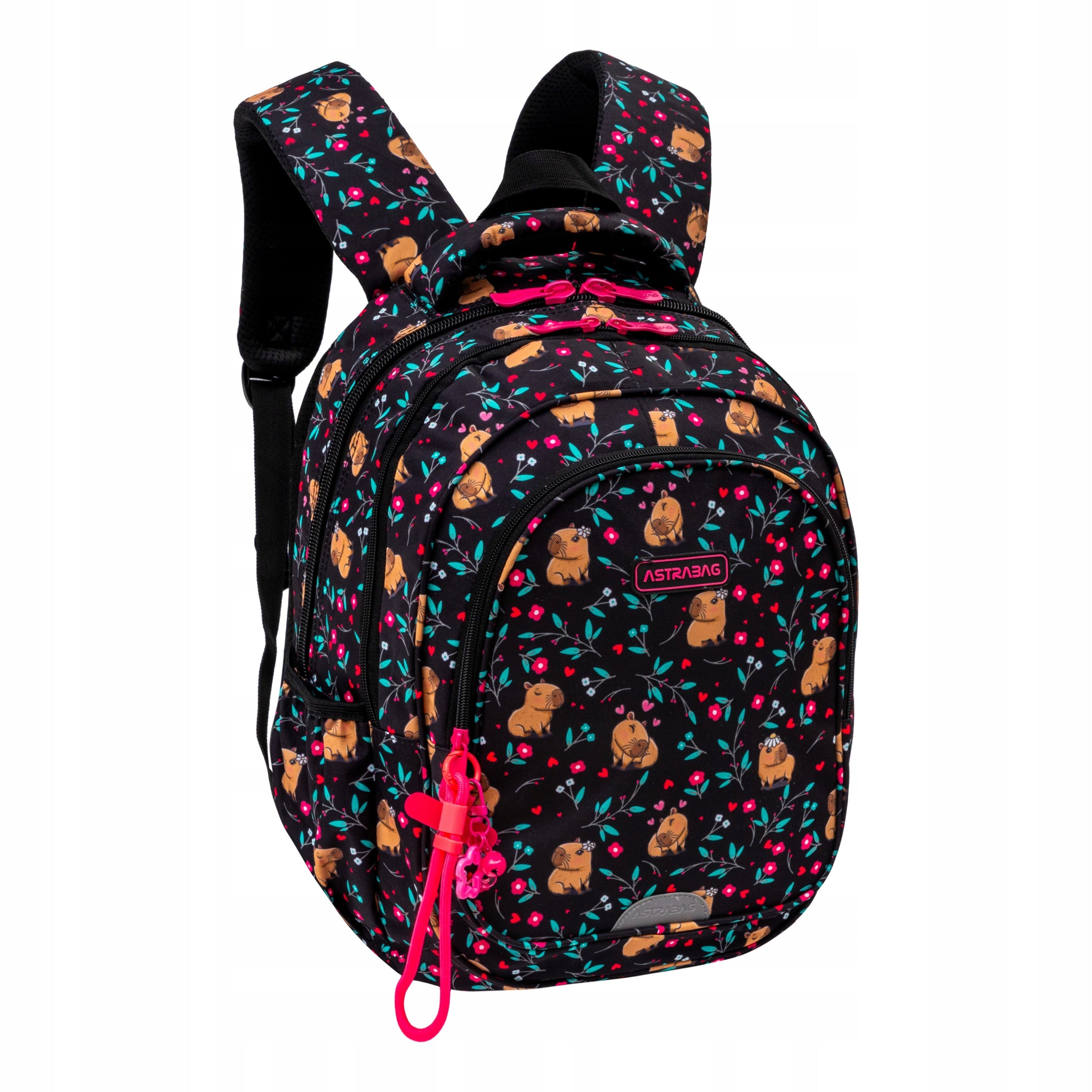 Multi-chamber school backpack AstraBag FLOWER CAPY capy 27L Brand AstraBag