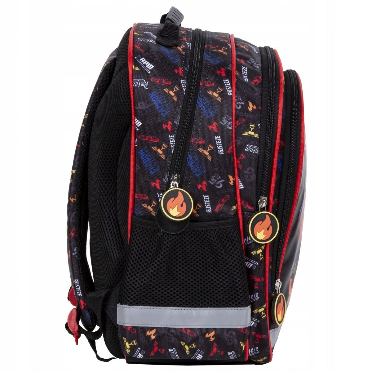 Multi-chamber school backpack Cars Derform black, red, multicolor Manufacturer code PL15BCA50