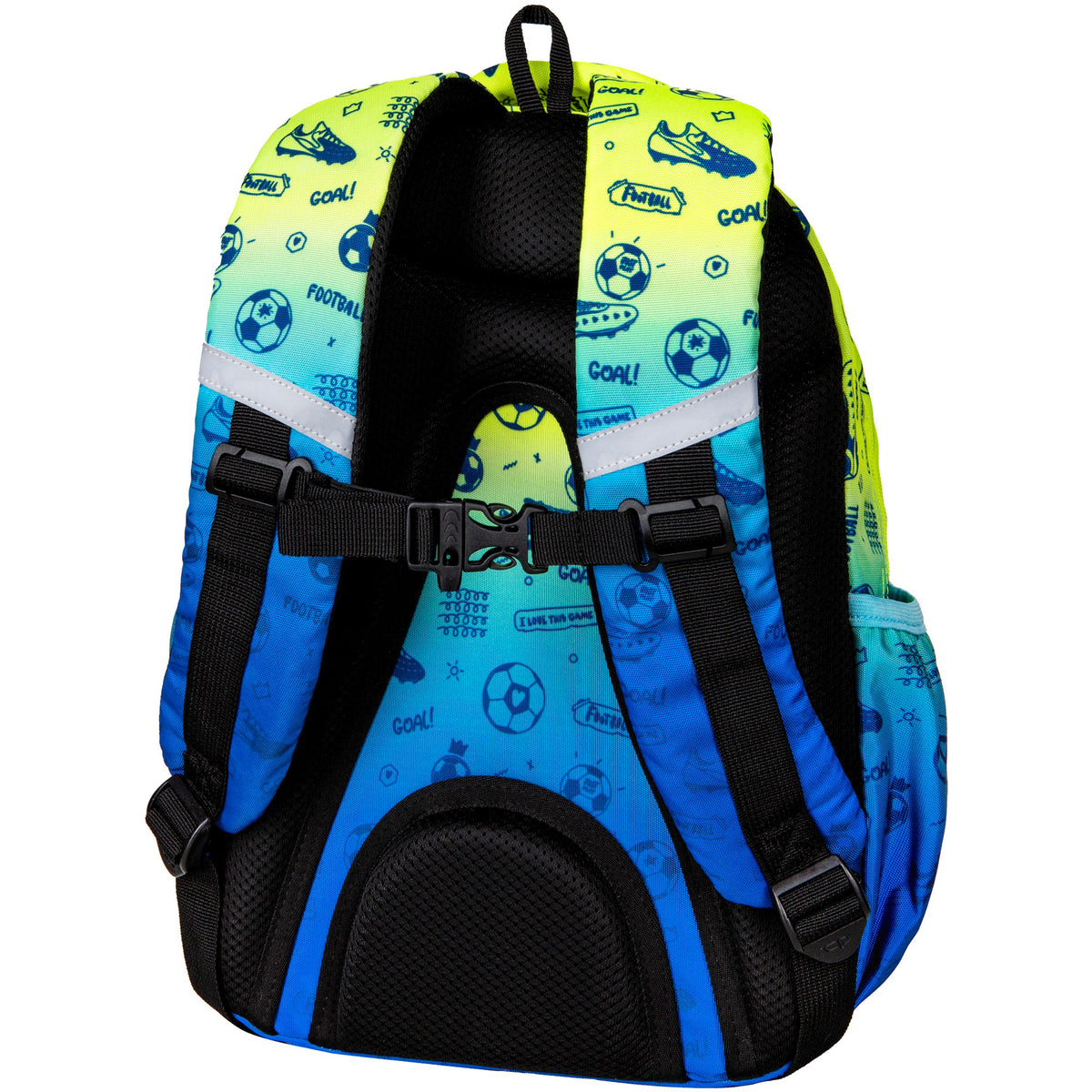 Multi-chamber school backpack CoolPack blue, yellow and gold 21 l Brand CoolPack