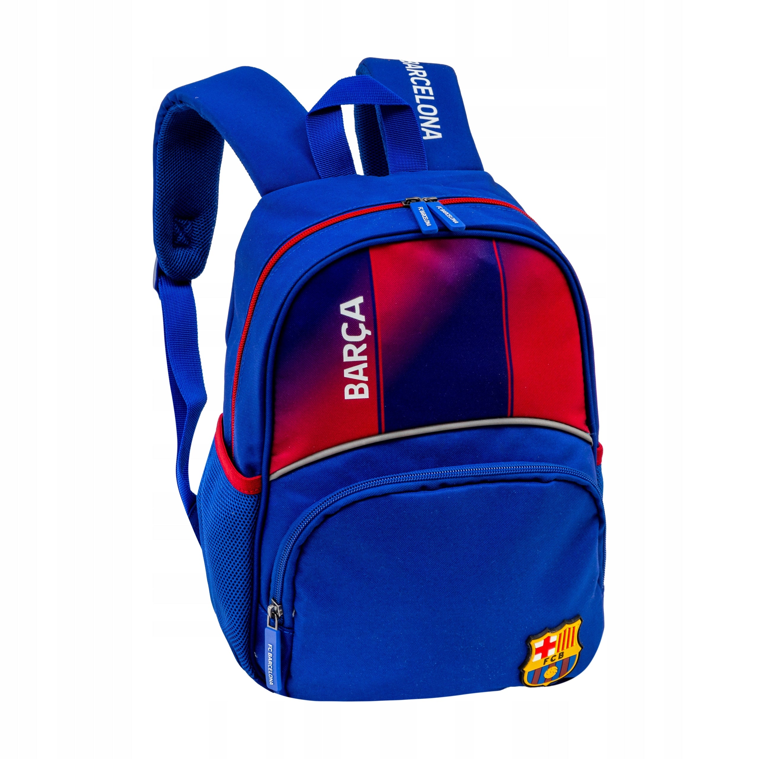 Multi-chamber school backpack Head multicolor