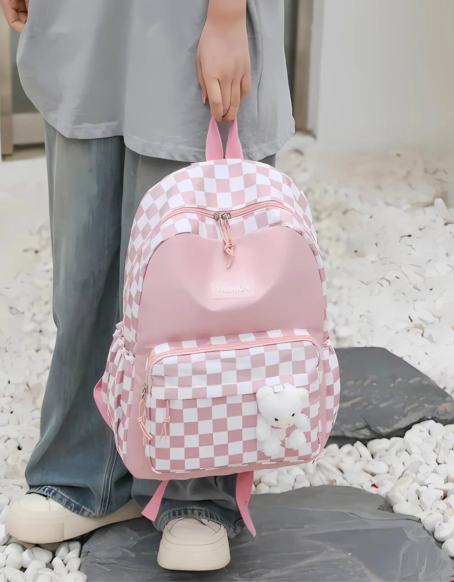 Multi-chamber school backpack HomeDesign23 pink 37 l Manufacturer code PLECAK2