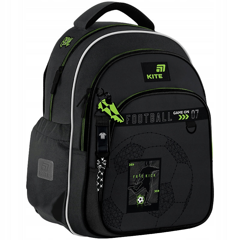 Multi-chamber school backpack Kite shades of gray