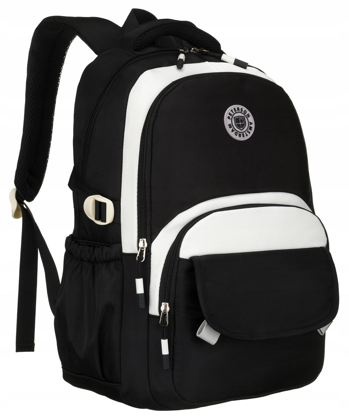 Multi-chamber school backpack Peterson black 26 l