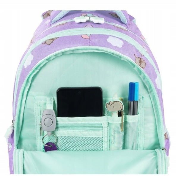 Multi-chamber school backpack Pusheen St. Majewski purple 22 l Manufacturer code 5903235682681