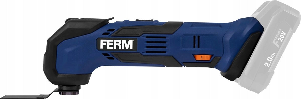 Multi-tool FERM Oscillating 20V 5000-18000 MIN Oscillation +AKU Manufacturer code Narzędzie Wielofunkcyjne FERM 20V +AKU