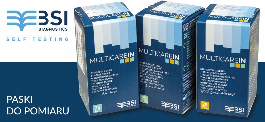 MultiCareIn Blood glucose measuring strips 50pcs. EAN (GTIN) 8002937230347