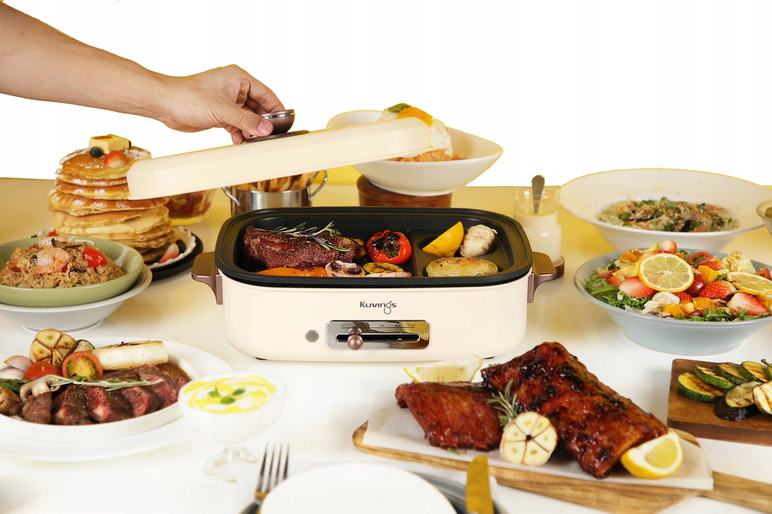 MultiGrill KUVINGS ELECTRIC CERAMIC, MULTIFUNCTIONAL, TABLE Power rating 1400 W