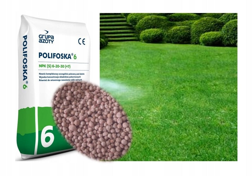 Multicomponent universal fertilizer Polifoska 6 25kg for grass lawn garden Manufacturer code poli6 25