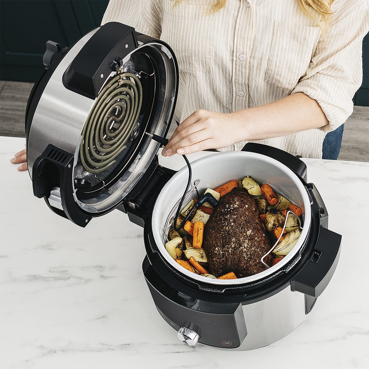 Multicooker NINJA Foodi SmartLid OL750EU 1760W 7,5L 14in1 + THERMOMETER Manufacturer code OL750EU
