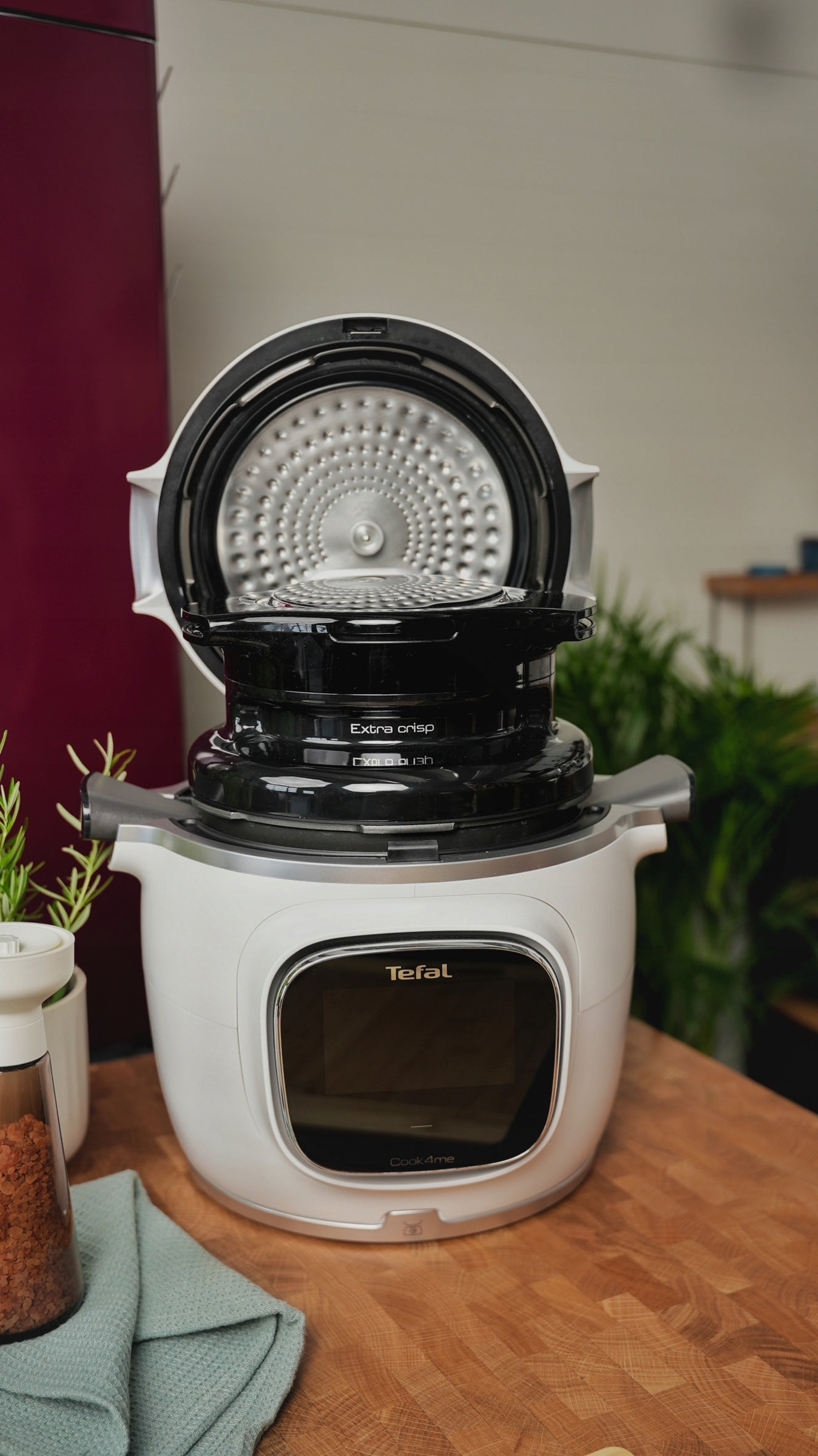 Multicooker TEFAL Cook4Me with lid for baking air fryer 1300 recipes Packaging status original