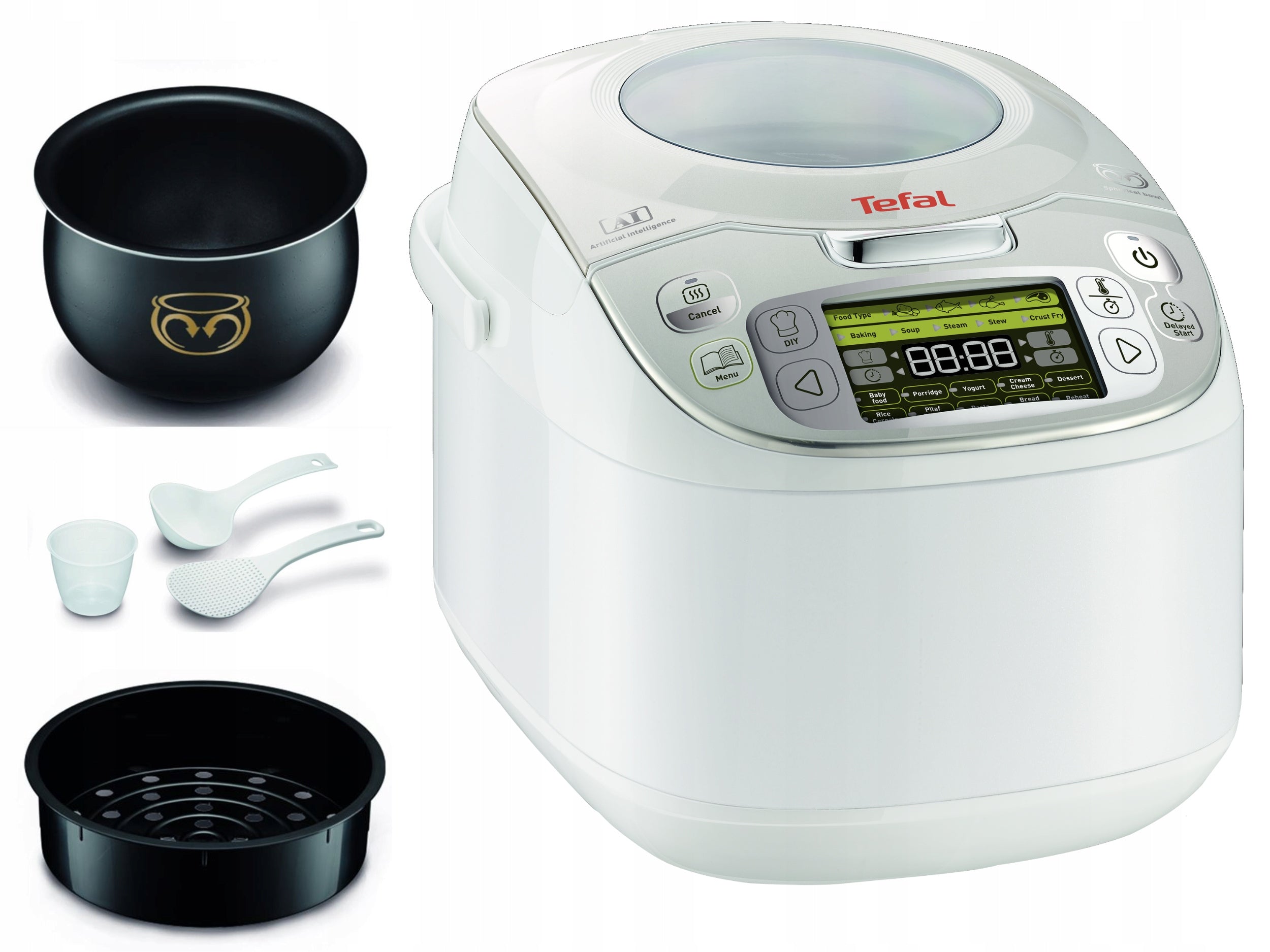 Multicooker Tefal Advanced 5L electric pot 45in1 white RK8121