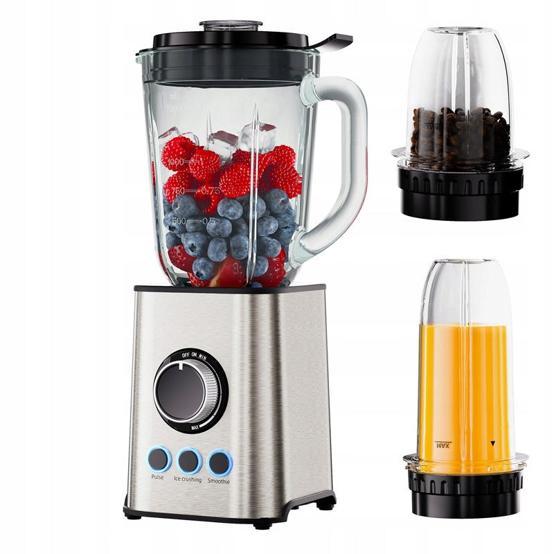 Multifunction Mixer BioloMix TB003 3w1 1300W Glass Bowl 1.5L 6 Blades