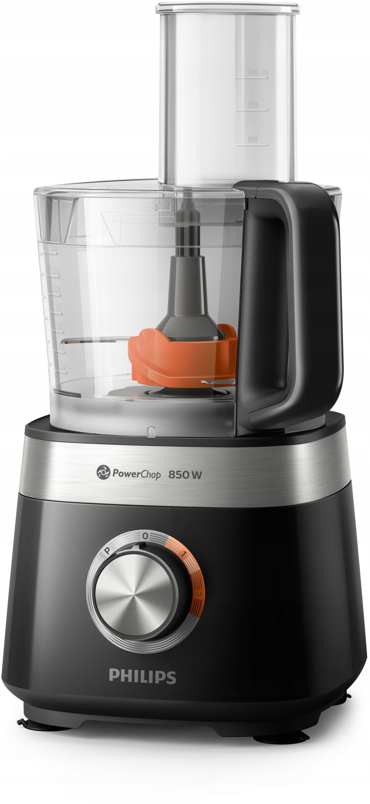 Multifunction food processor 850W Philips Viva Collection HR7530/10 Dominant color black