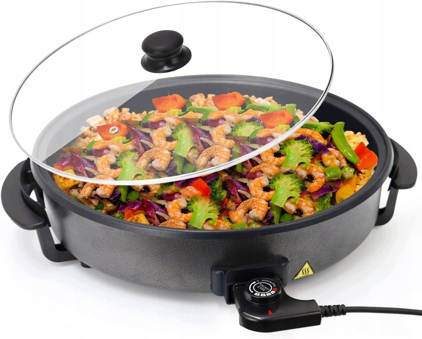 Multifunction frying pan with lid 42x7 cm, 1500 W ELECTRIC MULTI COOKER