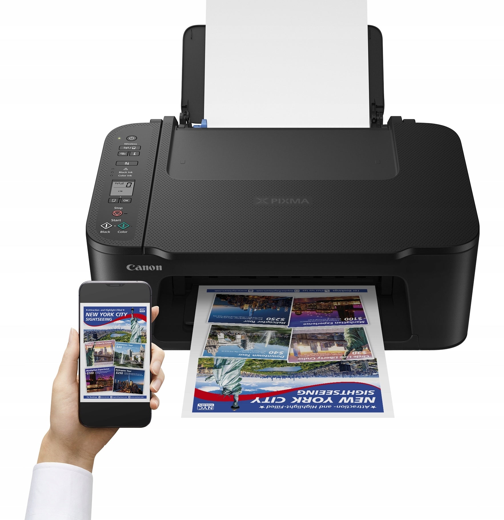 Multifunction inkjet printer Canon Pixma TS3750i without Wifi COPY ink
