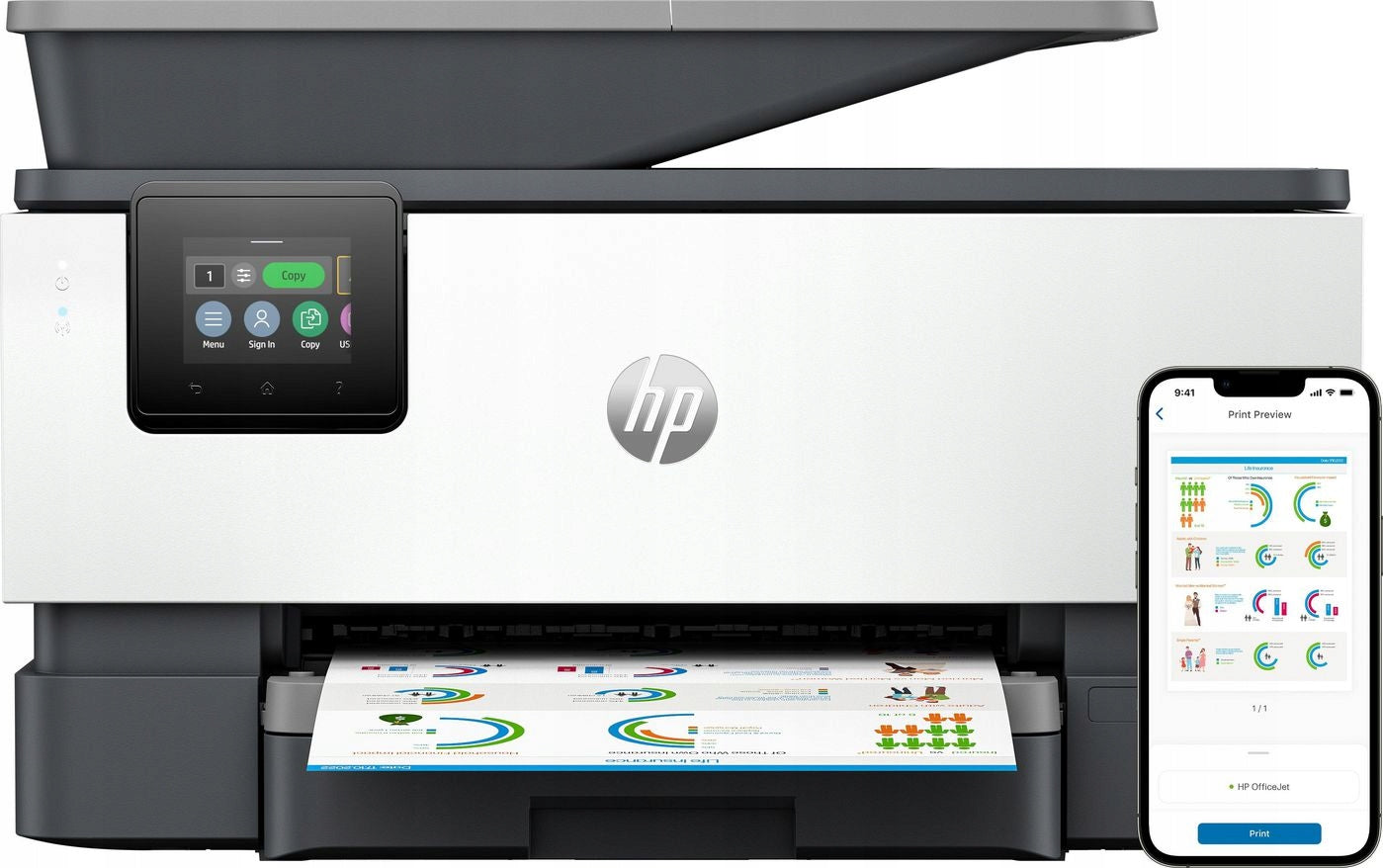 Multifunction inkjet printer (colour) HP OFFICEJET PRO 9120B 4V2N0B