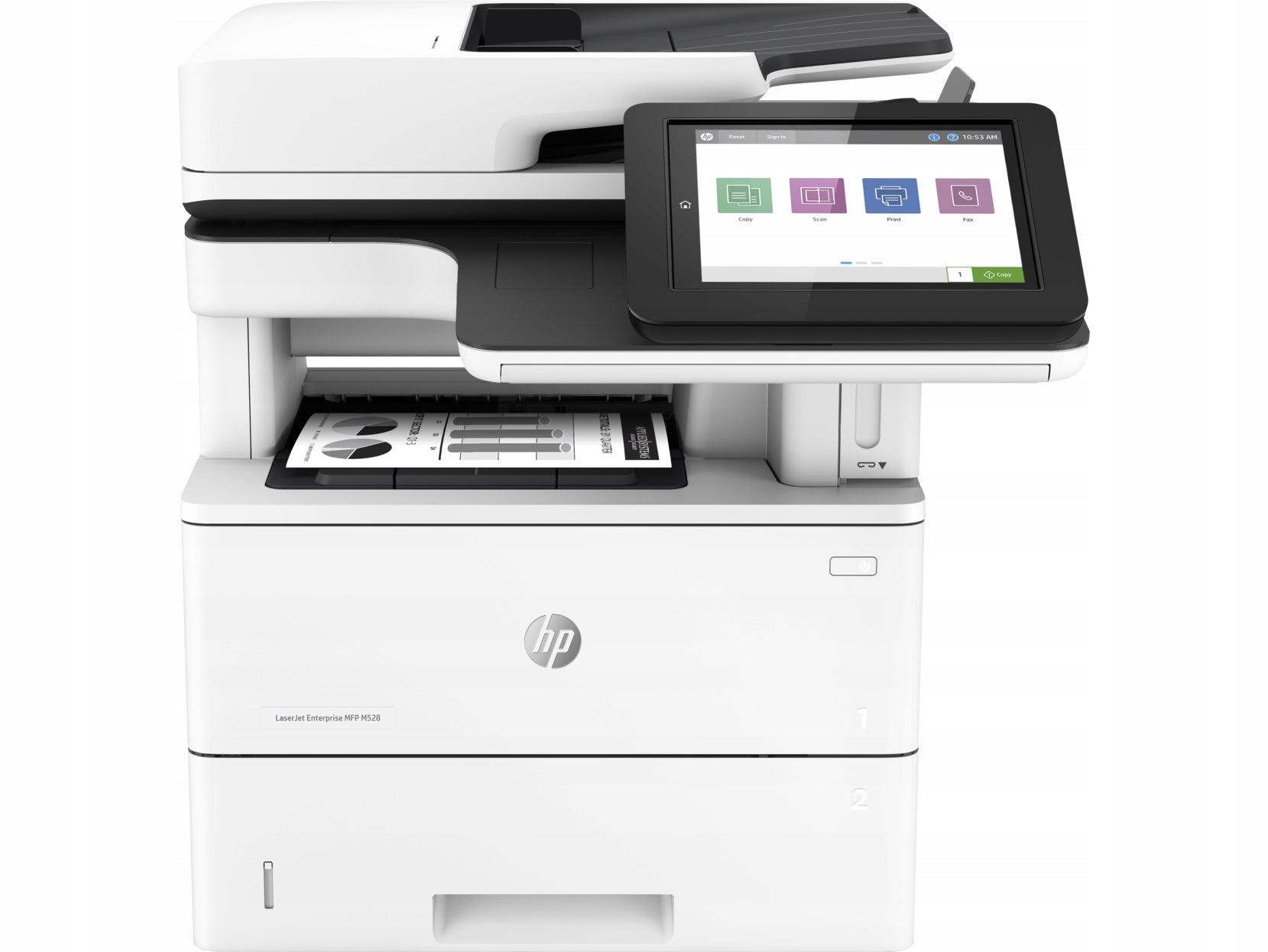 Multifunction laser printer (mono) HP MFP M528f