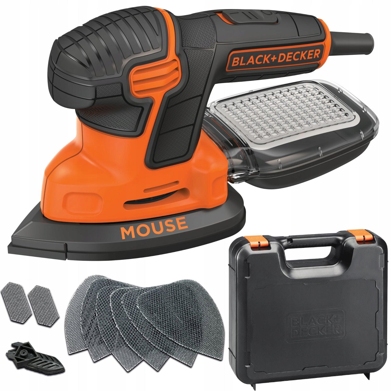 Multifunction network sander Black Decker KA2500K + accessories suitcase