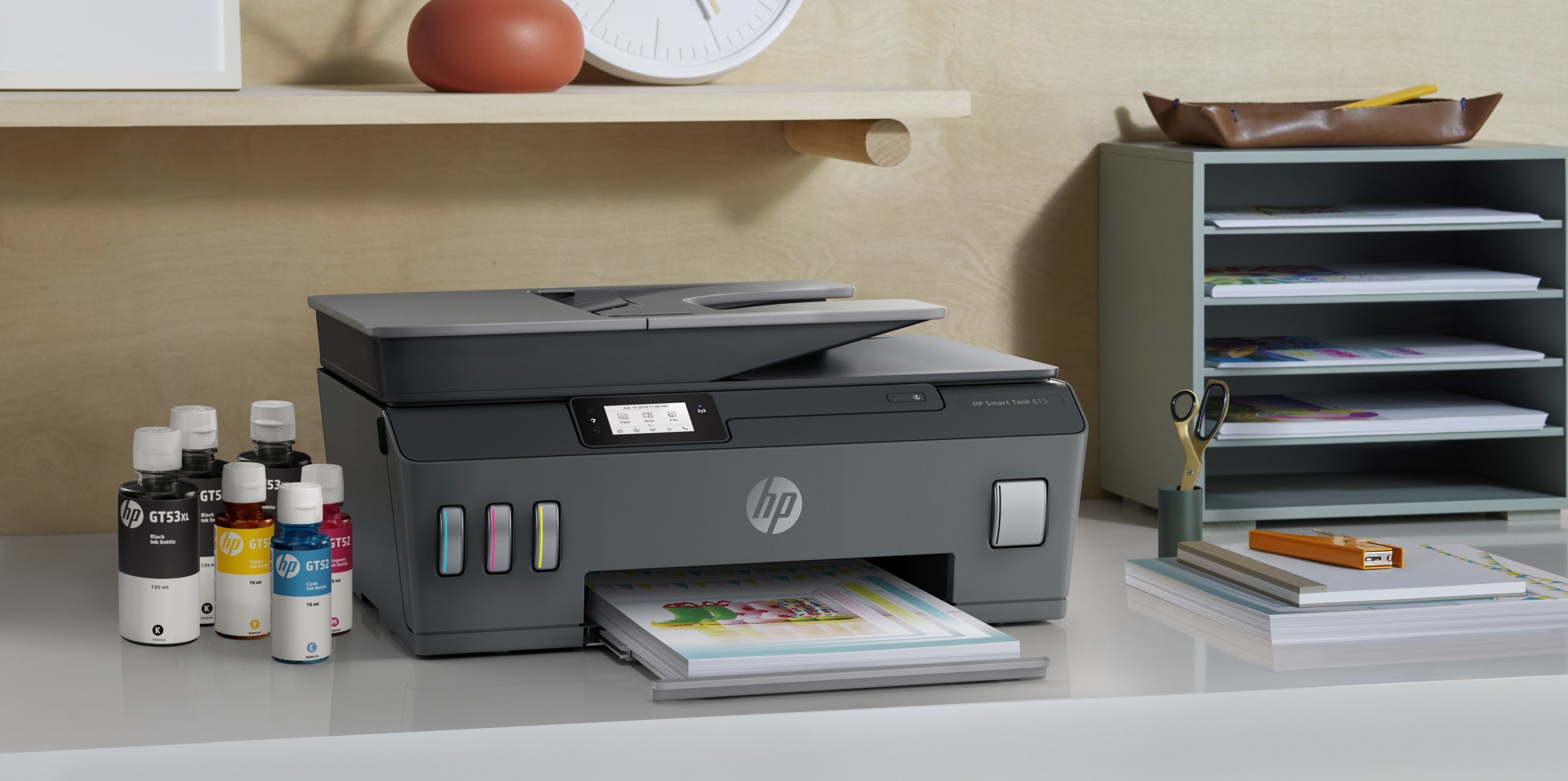 Multifunction printer HP Smart Tank PRINTING SCAN COPY ADF WIFI INKS Packaging status original