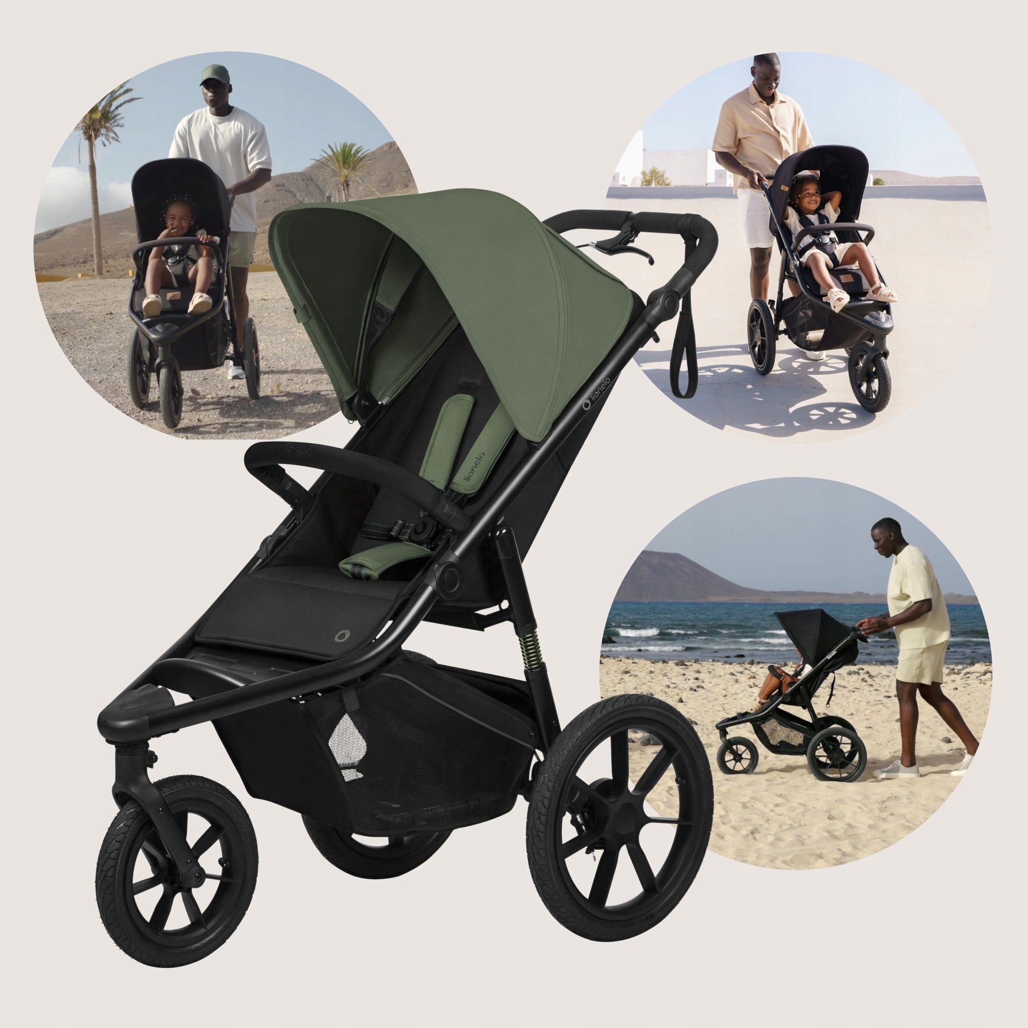 Multifunction sports trolley 2in1 walking 3 large wheels lionelo Azura Packaging status original