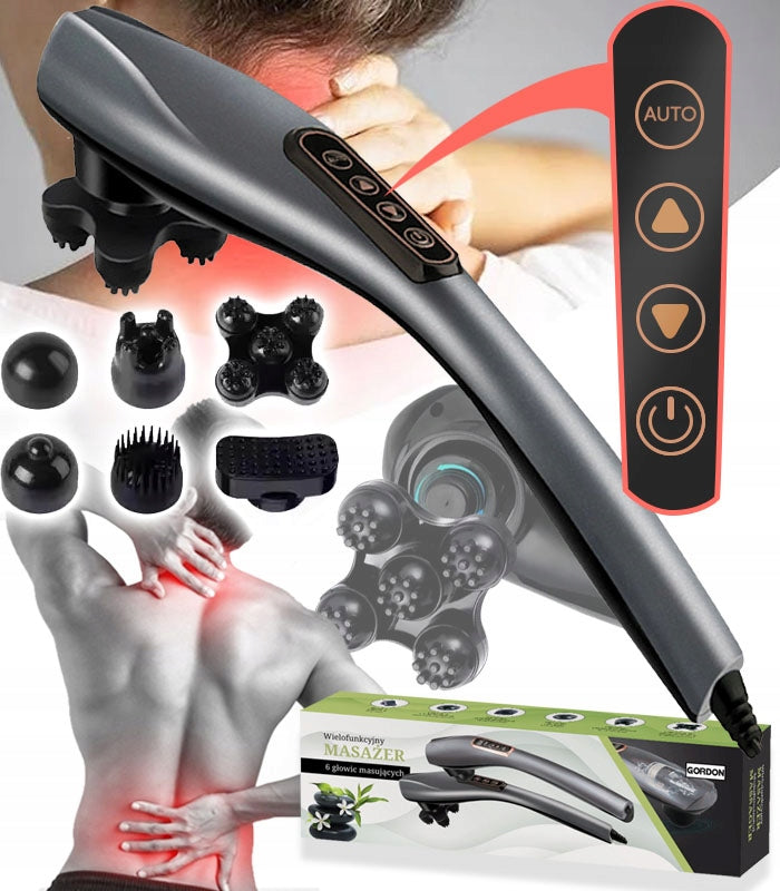 Multifunctional Body Massager 24W 6 Heads 12 Modes Relaxation