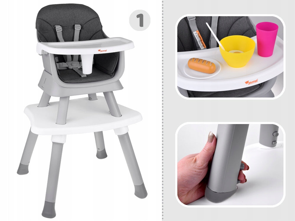 Multifunctional Car Seat Highchair Set 6in1 for Children ZA5664 Brand Jokomisiada