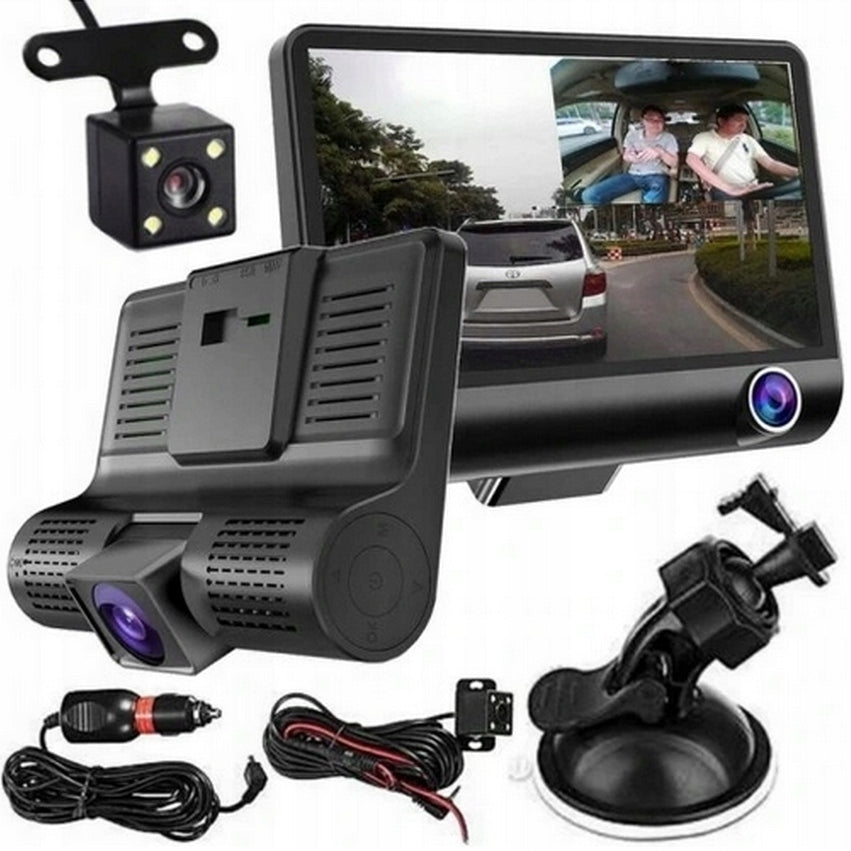 Multifunctional Full HD driving recorder – 3 cameras and reversing support Brand no brand