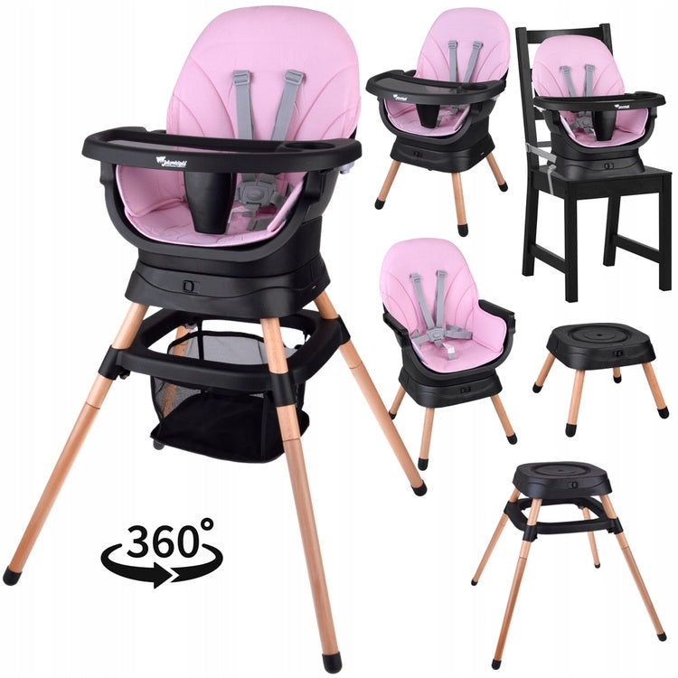 Multifunctional armchair swivel high chair 6in1 for children ZA5659