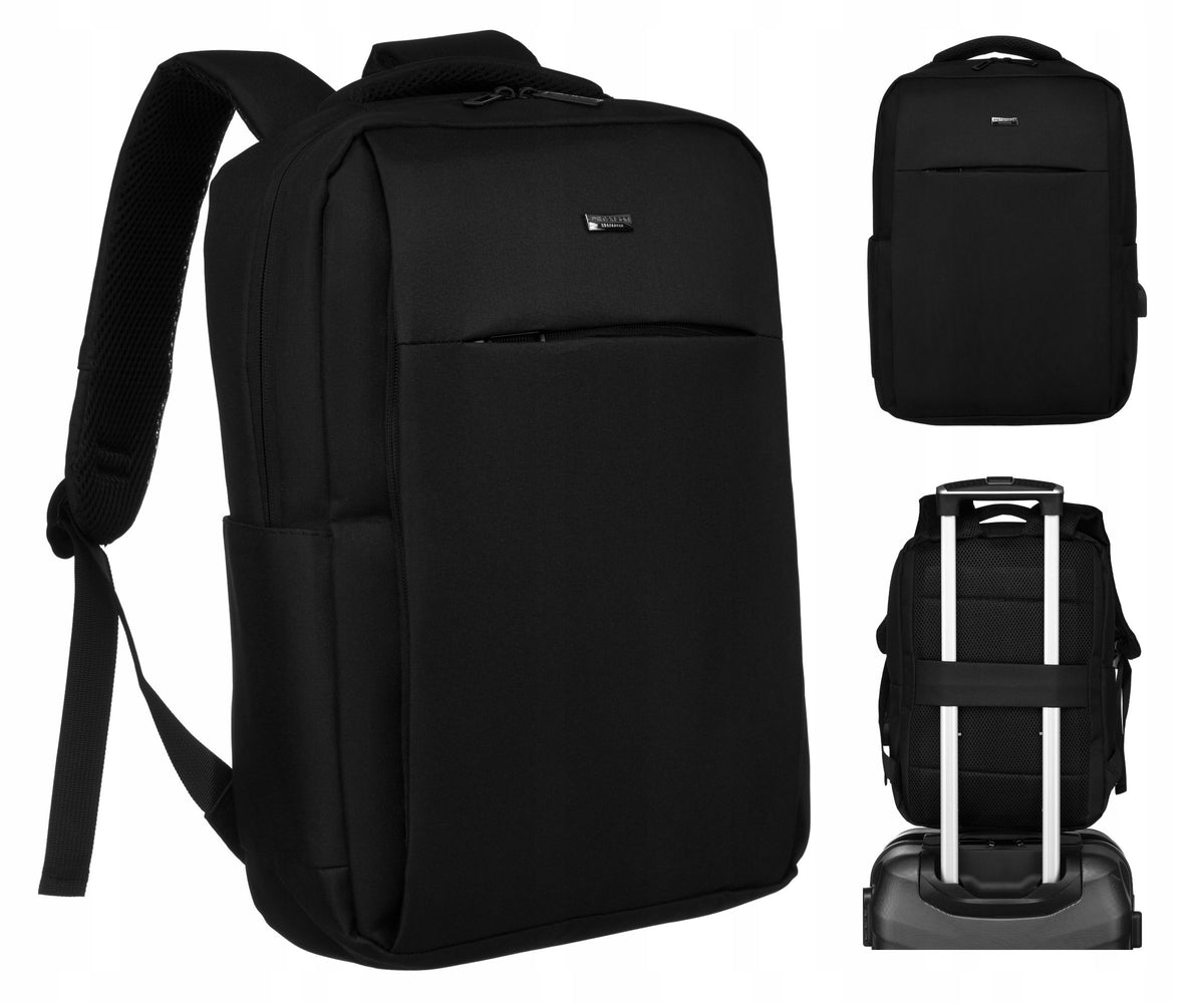 Multifunctional backpack PETERSON for work on the go laptop USB port