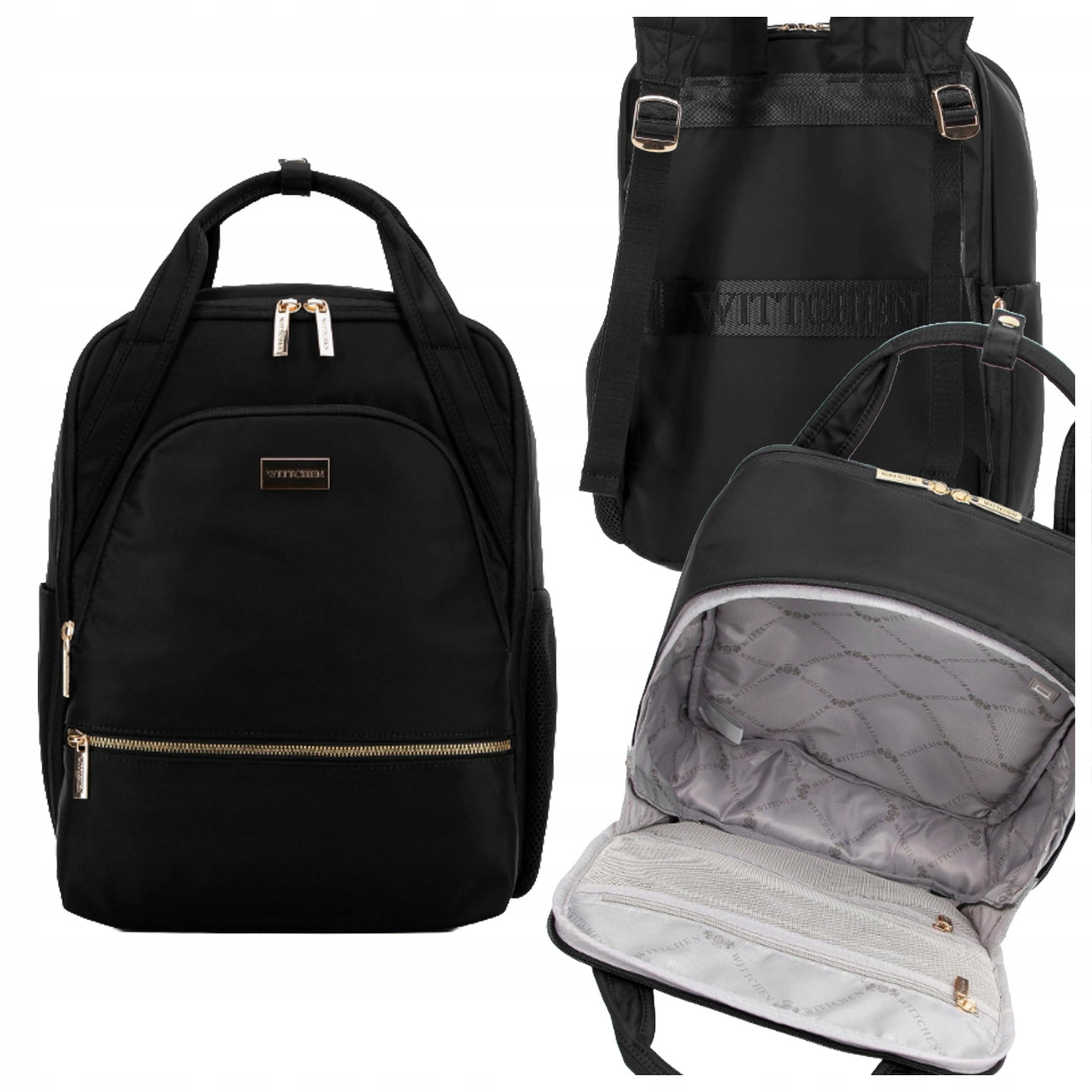 Multifunctional black backpack for airplane WITTCHEN 29-3P-201-10 Ryanair