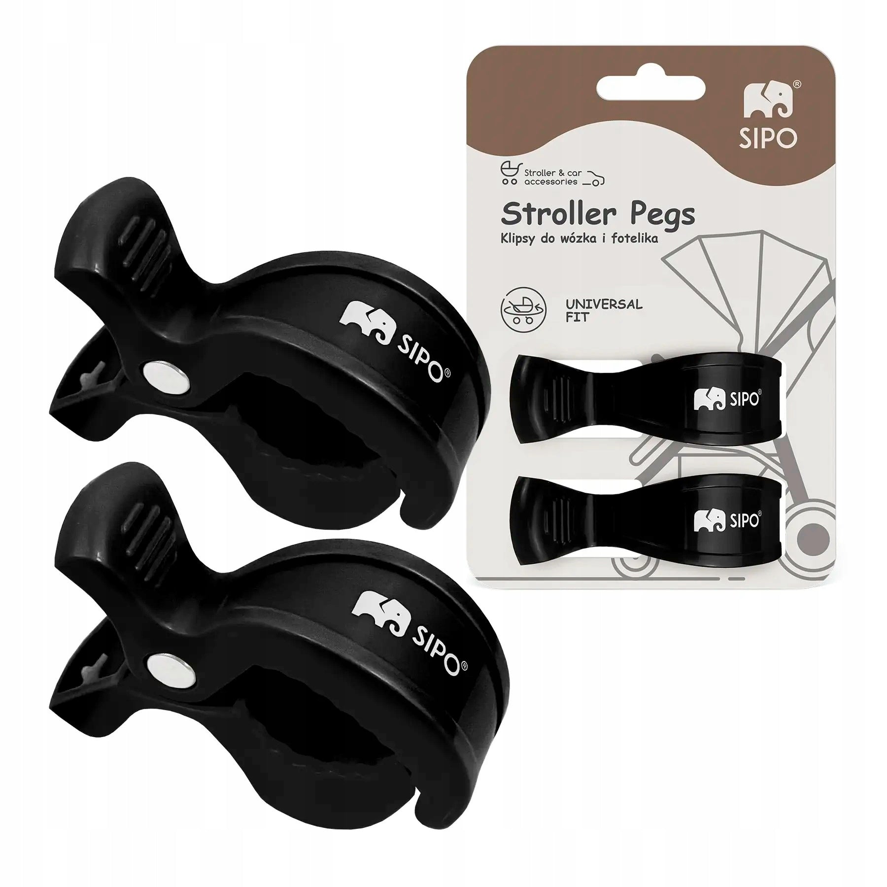 Multifunctional buckle clips for stroller and car seat 2 pcs. Sipo