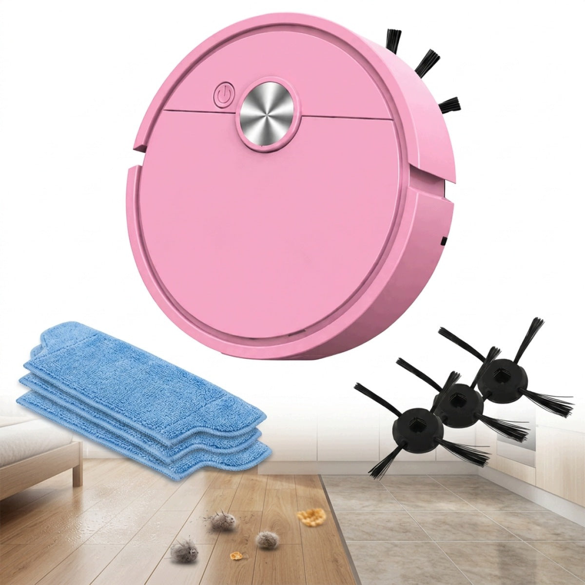 Multifunctional cleaning robot with USB charging, mini