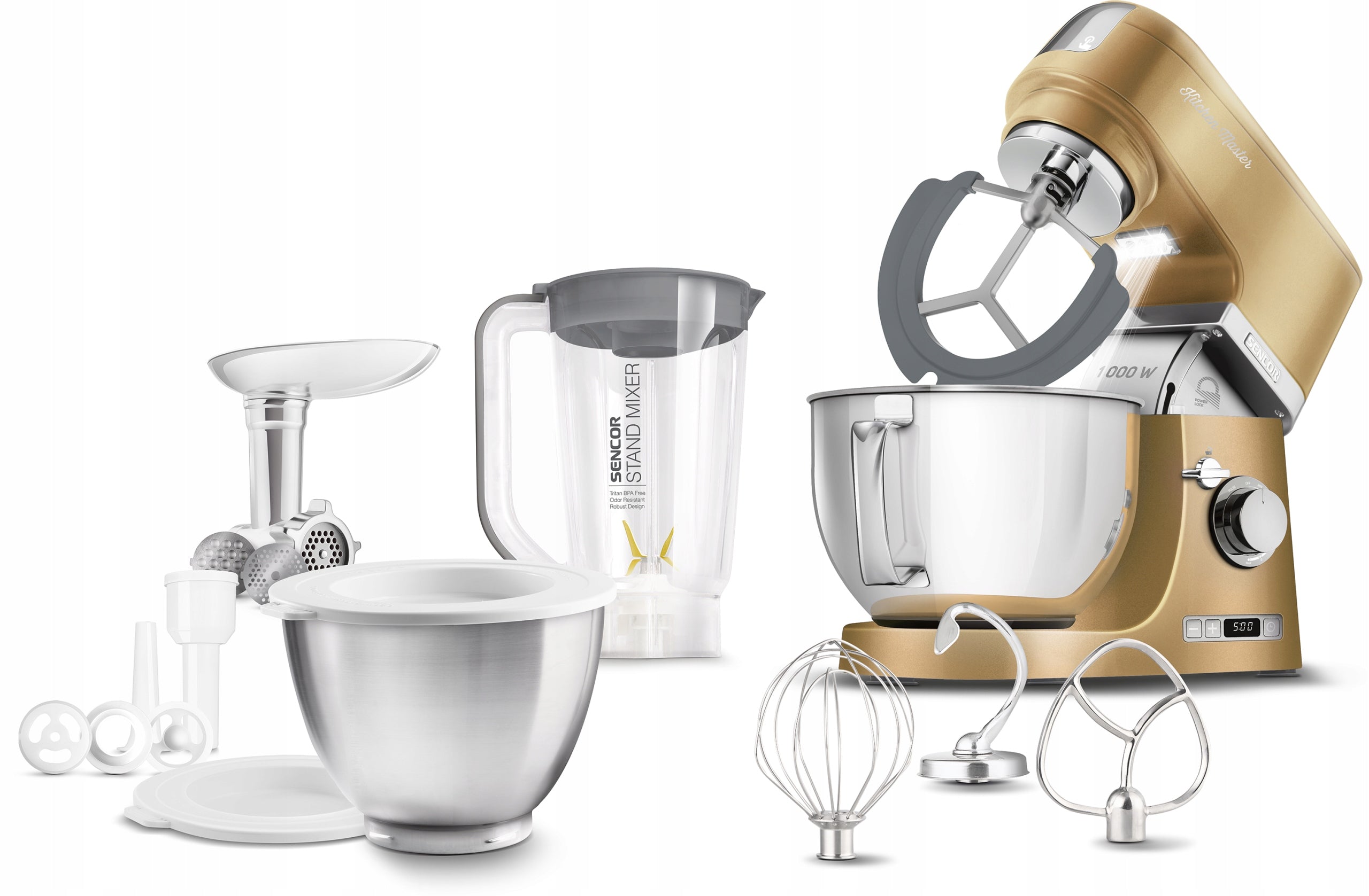 Multifunctional planetary food processor Sencor STM7877CH Bowl 4.5L 1000W Manufacturer code STM 7877CH
