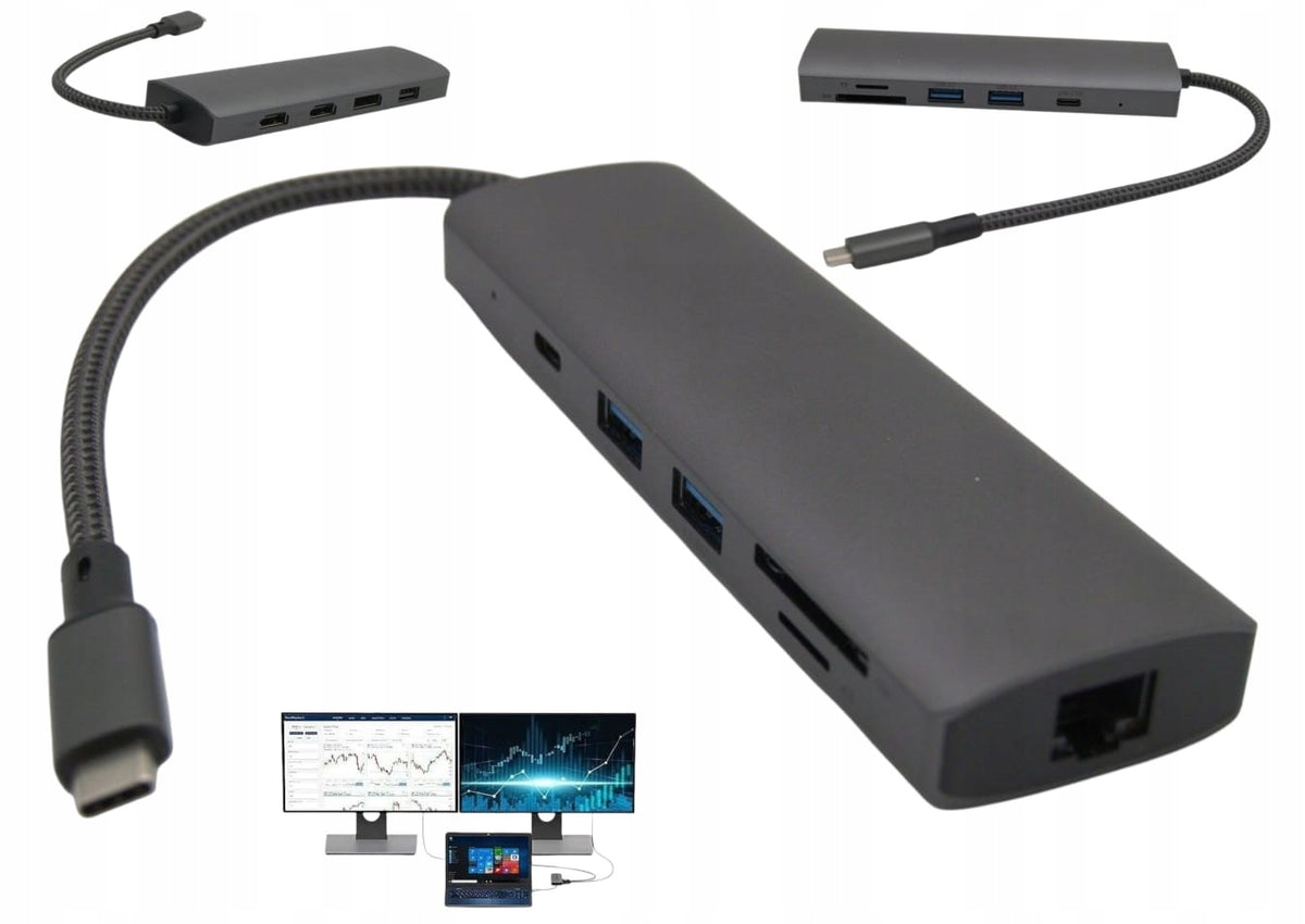 Multiport for Razer HUB USB-C Laptops SD MicroSD Reader with PD Charging