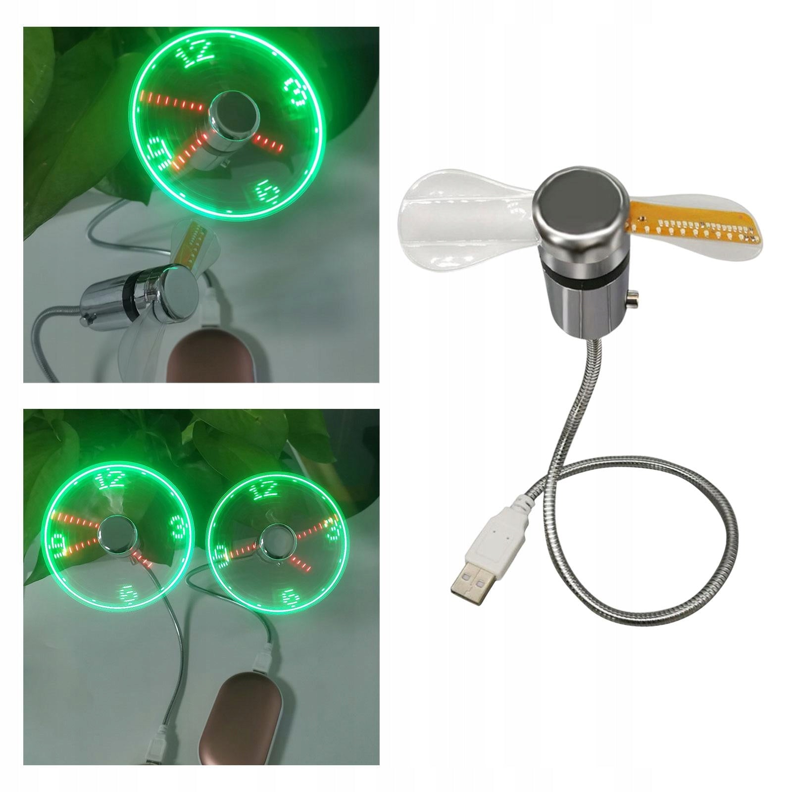 Multipurpose Fan LED Clock Time Display Brand Senernable