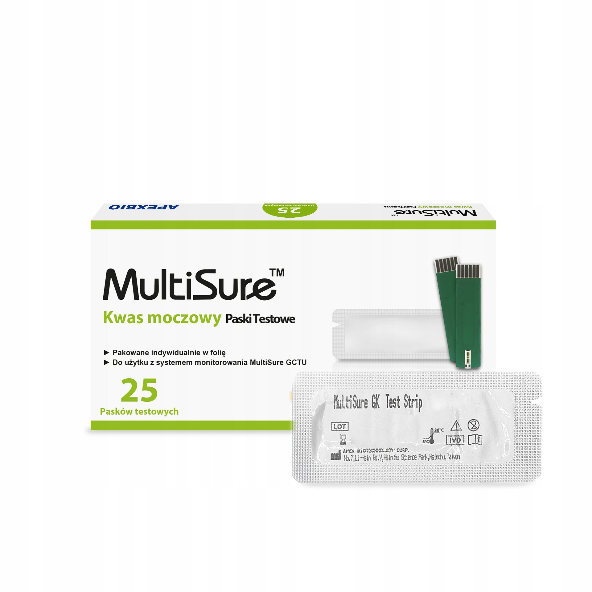 Multisure GCTU strips uric acid measurement 50 pieces