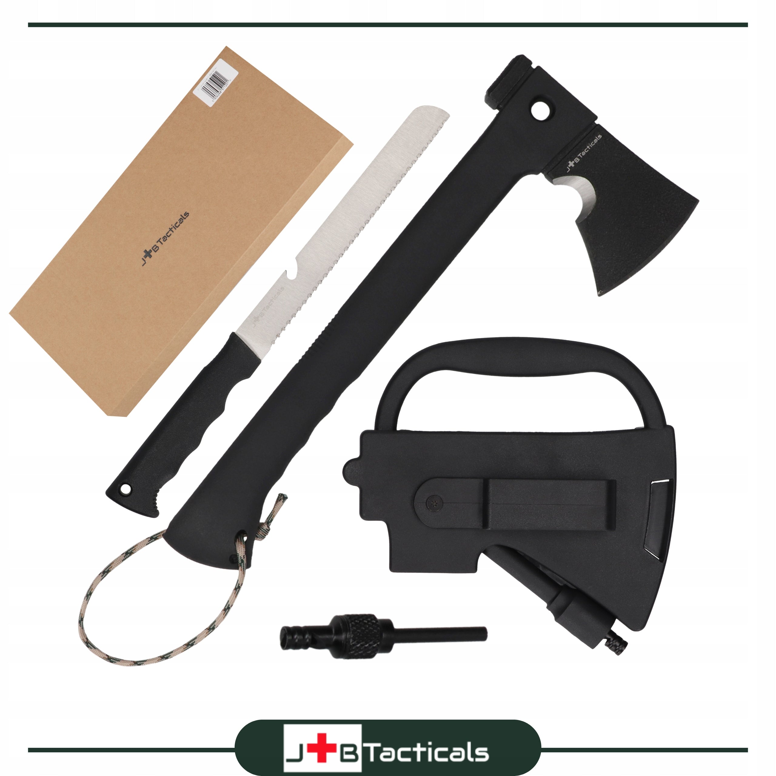 Multitool AXE 7in1 SURVIVAL Knife hammer flint hammer set Packaging status original