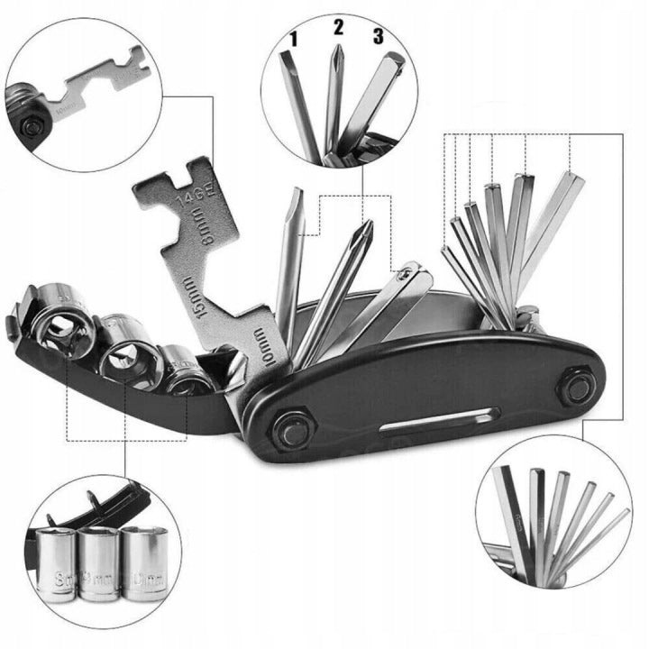 Multitool Bicycle 16in1 Set of Bicycle Wrenches Imbus Flat Wrench Packaging status original