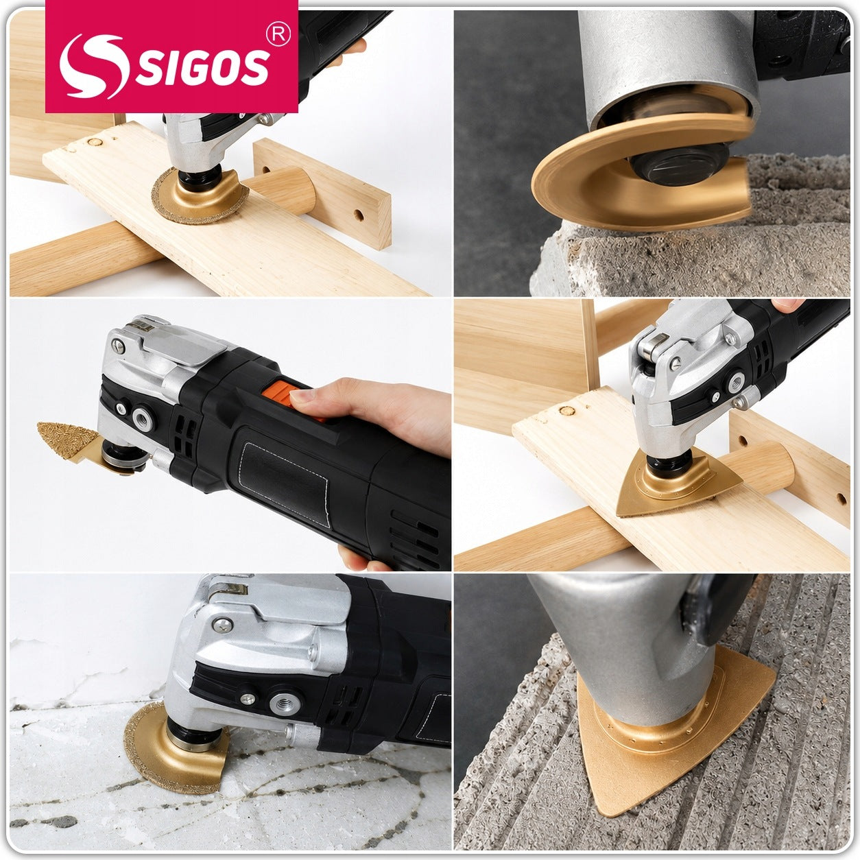Multitool Diamond Saw Blades 4 Pcs For Concrete Fug Tiles Tool Manufacturer code Brzeszczoty Do Płytek Fug Betonu Narzędzie