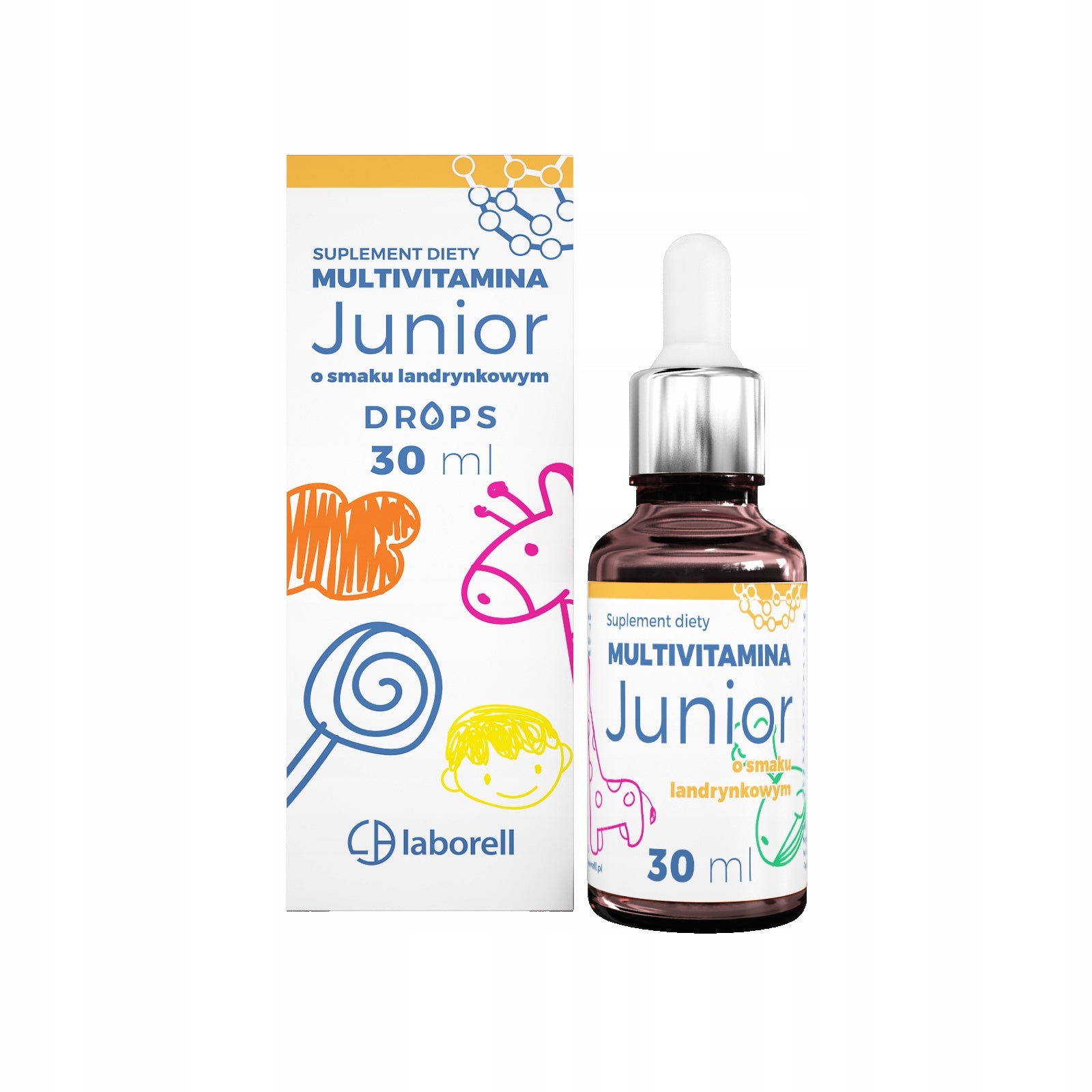 Multivitamin drops FOR CHILDREN - natural drops 30ml Laborell