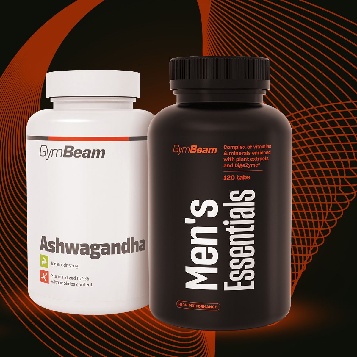 Multivitamin tablets GymBeam for men vegan 120 pcs. Brand GymBeam